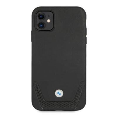 3. BMW Perforierte Lederhülle für iPhone 11 / Xr – Schwarz