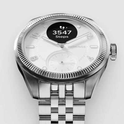 3. Withings Scanwatch Nova Brilliant – EKG, Herzfrequenz, SpO2, Temperatur, körperliche Aktivität und Schlaffunktionen (39 mm, Titangrau)