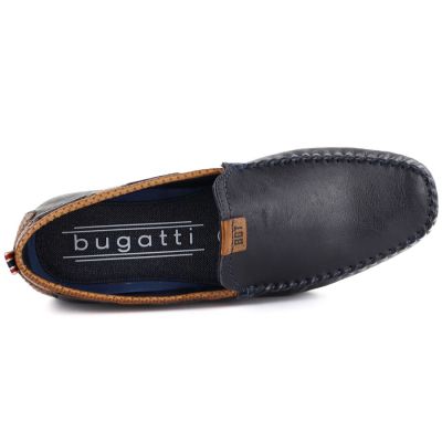 3. Herren-Lederslipper in Marineblau, Bugatti 321-A2X65-1000-4100