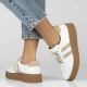 7. Weiße Damen-Plateauschuhe aus Wildleder, Modell Filippo DP6776
