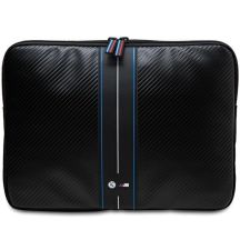 BMW Carbon & Blue Stripe Hülle für einen 16" Laptop - Schwarz