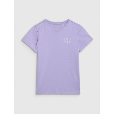 7. Mädchen-T-Shirt mit Aufdruck, regulär, Größe 4F 4FJRAW25TTSHF3199-52S