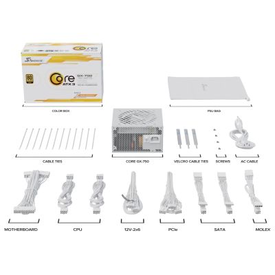 2. ATX-Gehäuse mit einem 750-Watt-Netzteil White Core GX 750 von Seasonic