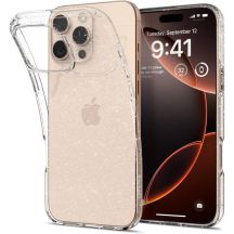 Spigen Liquid Crystal Hülle für iPhone 16 Pro – transparent und glitzernd