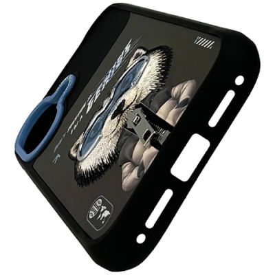 3. Nimmy Cool&Cute 2.0 Wolf Hülle für iPhone 17 - Schwarz