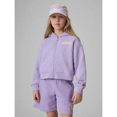 Lockerer Mädchen-Sweatshirt mit Kapuze 4F 4FJRSS26TSWSF2936-52S
