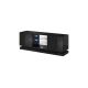 4. TV-Schrank QIU 160 MDF Hochglanzschwarz/Hochglanzschwarz