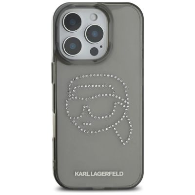 3. Karl Lagerfeld IML Strass Karl Head Case für iPhone 16 Pro Schwarz