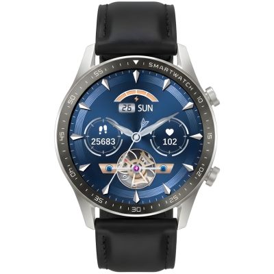 10. Smartwatch Gravity Silver 2 Armbänder GT10-7