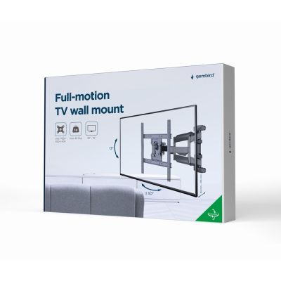10. GEMBIRD Verstellbare LCD-Wandhalterung 32"-75" VESA MAX 600 x 400 mm, bis zu 45 kg