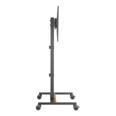 3. Mobiler TV-Ständer für 34-55 Zoll, bis 35 kg, höhenverstellbarer Boden