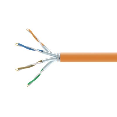 Kabelinstallationsausrüstung Cat7 Simplx S/FTP DCA 305,00 m Orange LSZH