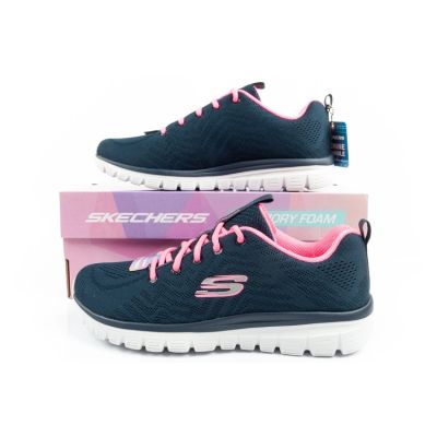 10. Skechers Graceful-Get Damen Sportschuhe bequem leicht atmungsaktiv Marineblau