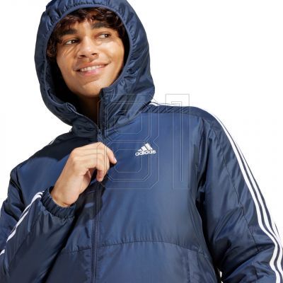 5. adidas Essentials 3-Streifen Isolierte Kapuzenjacke M IS1278
