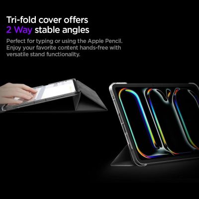 13. Spigen Liquid Air Folio Hülle für iPad Pro 11" (2024) und iPad Pro 11" (2025) – Schwarz