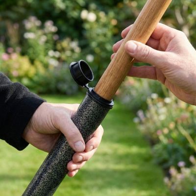 16. Metall-Sonnenschirm-Montagefuß 1036281