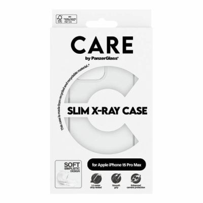 4. CARE by PanzerGlass Slim X-Ray Case für iPhone 15 Pro Max – transparent