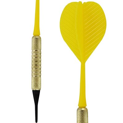 13. DARTS PLASTIK-DARTS 3 STÜCK SICHER BEST SPORTING - GELB