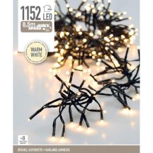 Lichterkette für den Weihnachtsbaum, 1152 LEDs, Timer, warmweiß