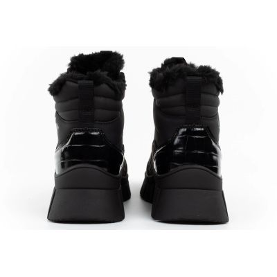 6. Lee Cooper Damen-Winterstiefel, schwarze gefütterte Stiefeletten