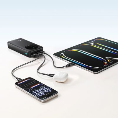 14. Joyroom JR-PBF14 Pro Powerbank 22,5 W 20000 mAh mit Digitalanzeige, 2x USB-A, 1x USB-C – Schwarz