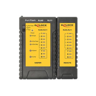 4. DeLOCK 86407 Netzwerkkabeltester, Twisted-Pair-Kabeltester, Schwarz
