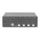 5. Digitus KVM-Switch, 4 Ports, Dual-Monitor-Unterstützung, 4K, HDMI®