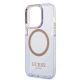 6. Guess GUHMP14LHTCMU iPhone 14 Pro 6,1" lila/lila Hartschale Gold Outline Translucent MagSafe