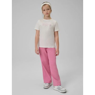 3. Mädchen-T-Shirt mit Aufdruck, regulär, Größe 4F 4FJRSS26TTSHF3455-11S