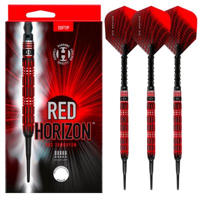 32. Harrows RED HORIZON 90 % ImperialDiamond-Darts mit weicher Spitze