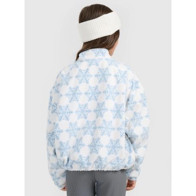 2. 4F Warmer Oversize-Fleece mit Aufdruck für Mädchen 4F 4FJRAW25TFLEF440-90A