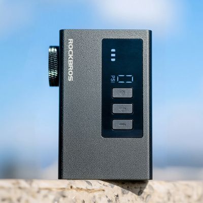 14. Rockbros AS240 PRO Akku-Pumpe, 120 psi Kompressor, 420 mAh – Schwarz