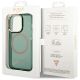 8. Guess GUHMP14XHTCMA iPhone 14 Pro Max 6,7" grün/khaki Hartschale Gold Outline Translucent MagSafe