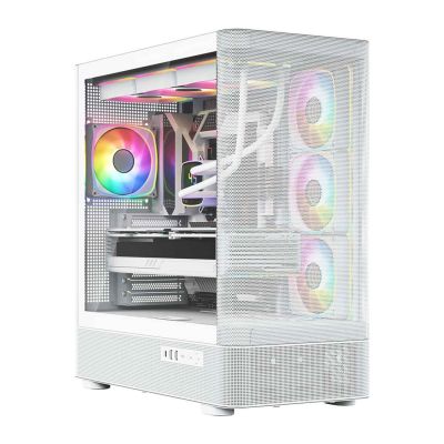 4. MODECOM VOLCANO AQ 300 ARGB MIDI-HÜLLE WEISS