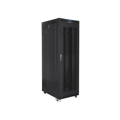 LANBERG Standschrank 19" 42U 800X1000 Lochtür LCD Schwarz FF01-8042-23BL (Flachverpackung)