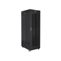 LANBERG Standschrank 19" 42U 800X1000 Lochtür LCD Schwarz FF01-8042-23BL (Flachverpackung)