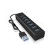 ICY BOX IB-HUB1700-U3 USB 3.2 Gen 1 (3.1 Gen 1) Typ-A 5000 Mbit/s Schwarz