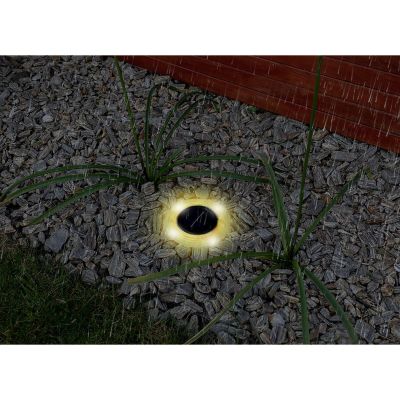 39. Solar-Scheibenlampe mit 28 LEDs zur Boden- oder Wandmontage