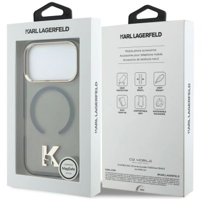 8. Karl Lagerfeld IML K Head Logo MagSafe Hülle für iPhone 17 Pro - Schwarz