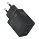 4. Baseus Cube Pro 30W USB-C/USB-A-Wandladegerät – Schwarz