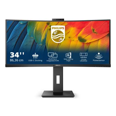 16. Philips 5000 Serie 34B1U5600CH/00 LED-Display 86,4 cm (34") 3440 x 1440 px Wide Quad HD LCD Schwarz