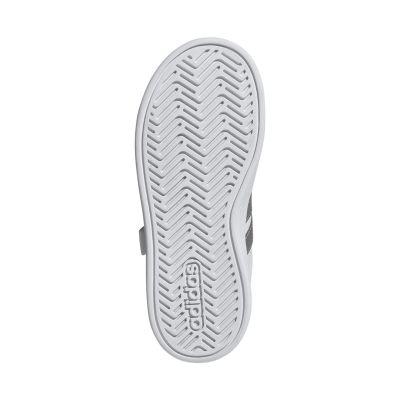 6. Adidas Grand Court 3.0 Kinderschuhe Weiß und Silber JP9368