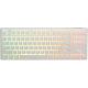 Ducky One 3 Classic Pure White TKL Gaming-Tastatur mit RGB-LED-Beleuchtung – MX-Clear USB-Tastatur, Deutsch, Weiß