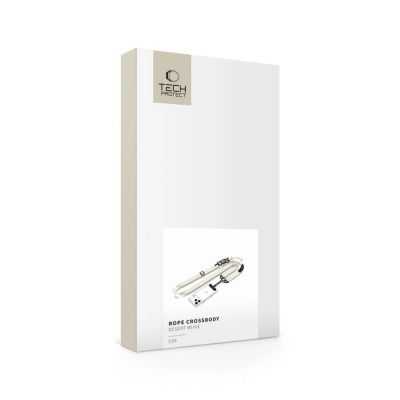 8. Tech-Protect C9S Umhängetasche mit Seil für Handys – Beige