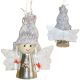 5. Weihnachtsengel-Anhänger, Silber, 7 cm