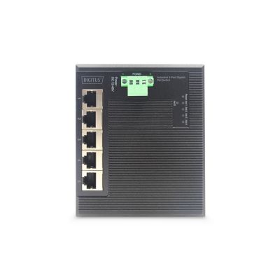 12. Digitus 5-Port Gigabit Ethernet Netzwerk-Switch, flach, industrietauglich, unmanaged