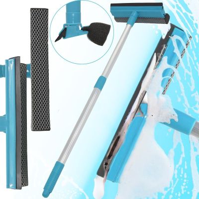 13. ALPINA Glas- und Spiegelabstreifer mit verstellbarem Griff 43-70 cm