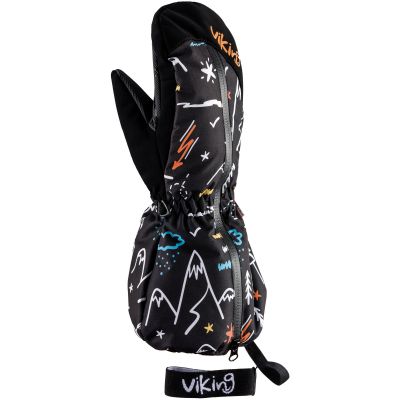 Viking Snoppy Kids Winterhandschuhe, Aqua Thermo Tex Membran, Ski, schwarz (125/23/2288/09)