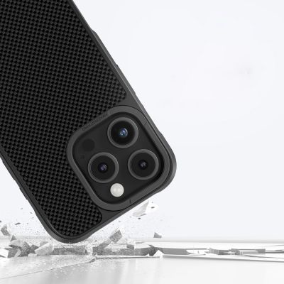 12. AmazingThing Titan Max Case mit 600D Aramidfasern für iPhone 16 Pro - Schwarz