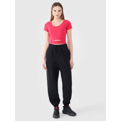 2. Damen Crop Top schlichtes T-Shirt 4F 4FRSS25TTSHF2695-54S